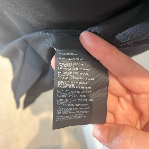 Club Monaco Sonti Tailored Blazer Vest Black - Size XS-Retail $329 - Picture 7 of 10